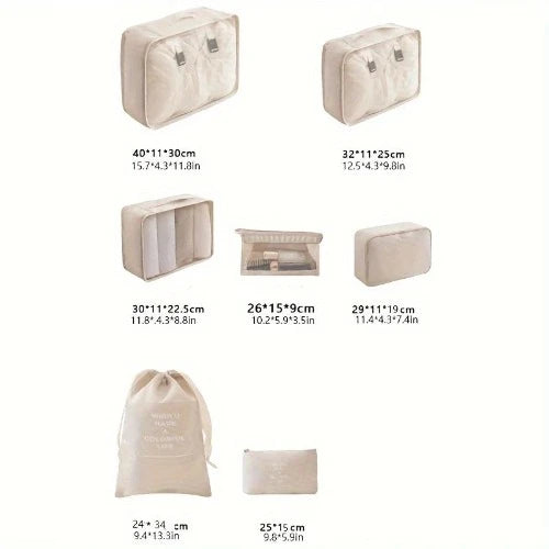 ORGANIZER PER VALIGIE - SET DI 7